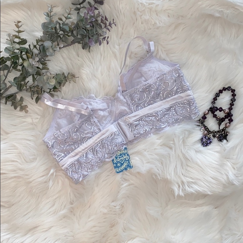 NWT Free People Evelina Bralette - Cloudy Lavendar - Picture 2 of 4